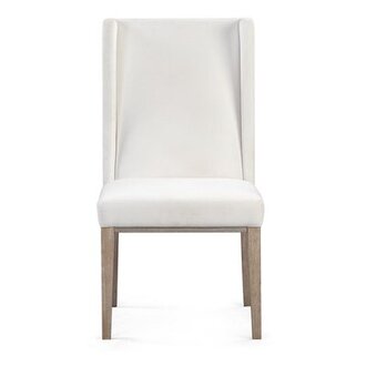 Oreille Upholstered Dining Chair Color: White