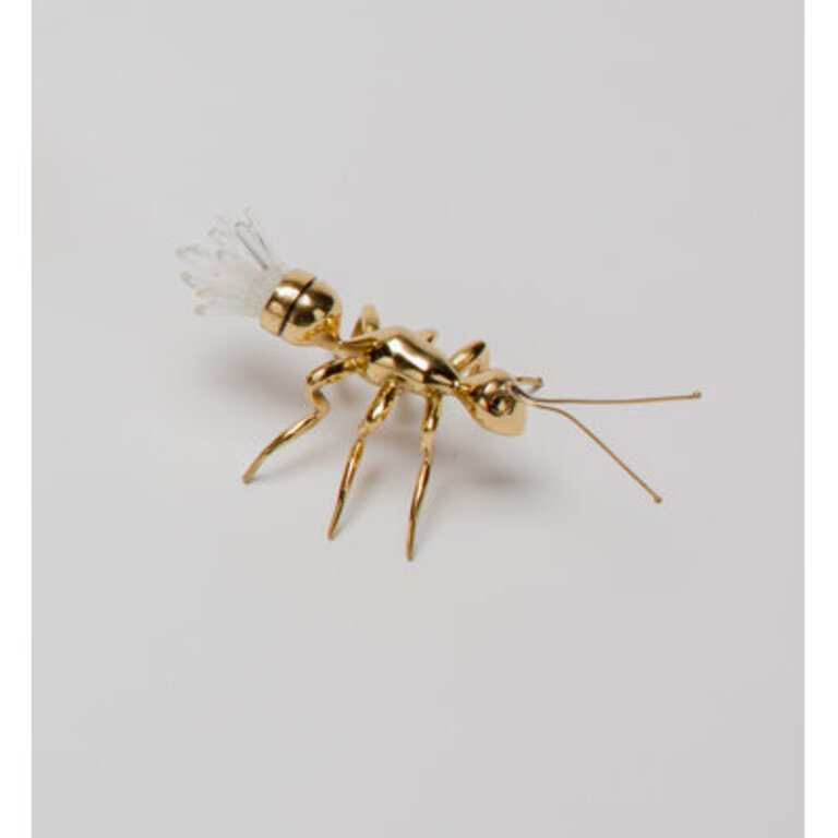 Sculpture Size: 3" H x 6.5" W x 3.5" D