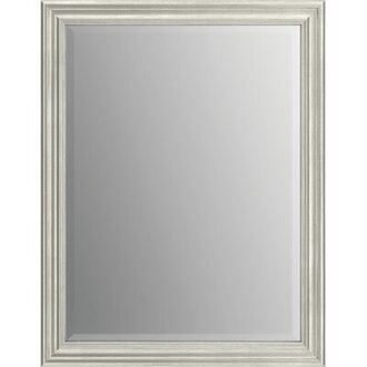 Deluxe Modern Beveled Bathroom/Vanity Mirror Size: 41.34" x 29.33", Finish: Nickel