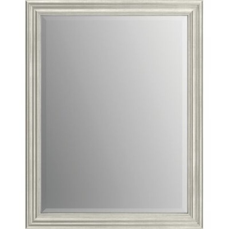 Deluxe Modern Beveled Bathroom/Vanity Mirror Size: 41.34" x 29.33", Finish: Nickel