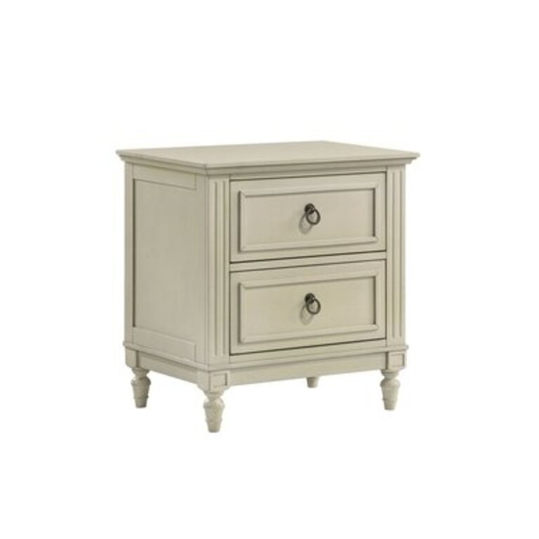Balmer 2-Drawer Nightstand in Off White