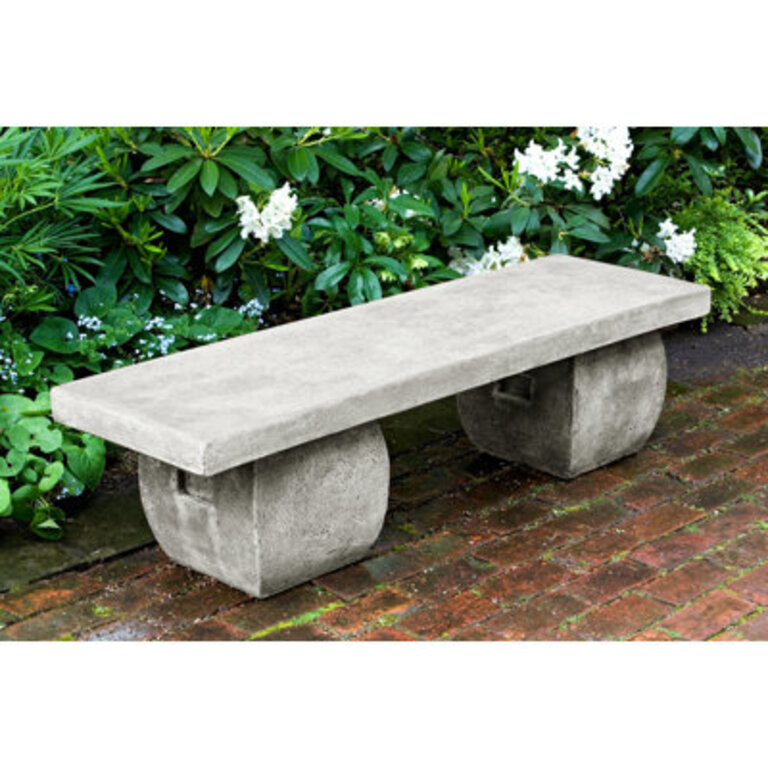 Ryokan Cast Stone Garden Bench Color: Natural