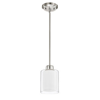 Bomke 1 - Light Brushed Nickel Pendant Finish: Brushed Nickel