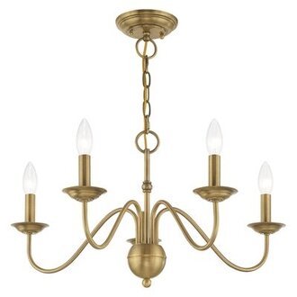Seiling Candle Style Classic / Traditional Chandelier Finish: Antique Brass