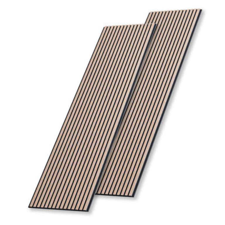 2pcs x "106 x 20.5" 3D Acoustic/Sound proof Wood Slat Wall Panels (set of 2/30.2 sq. ft.) Color: Walnut