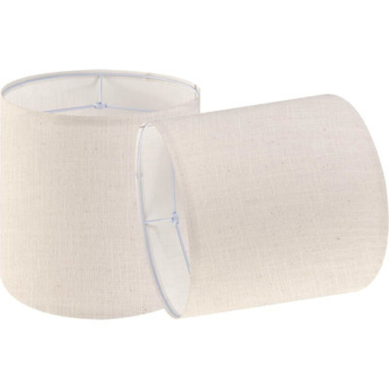 11.8 " H x 9.85" W Linen Drum Lamp Shade (Spider)-Set of 2 Color: Beige