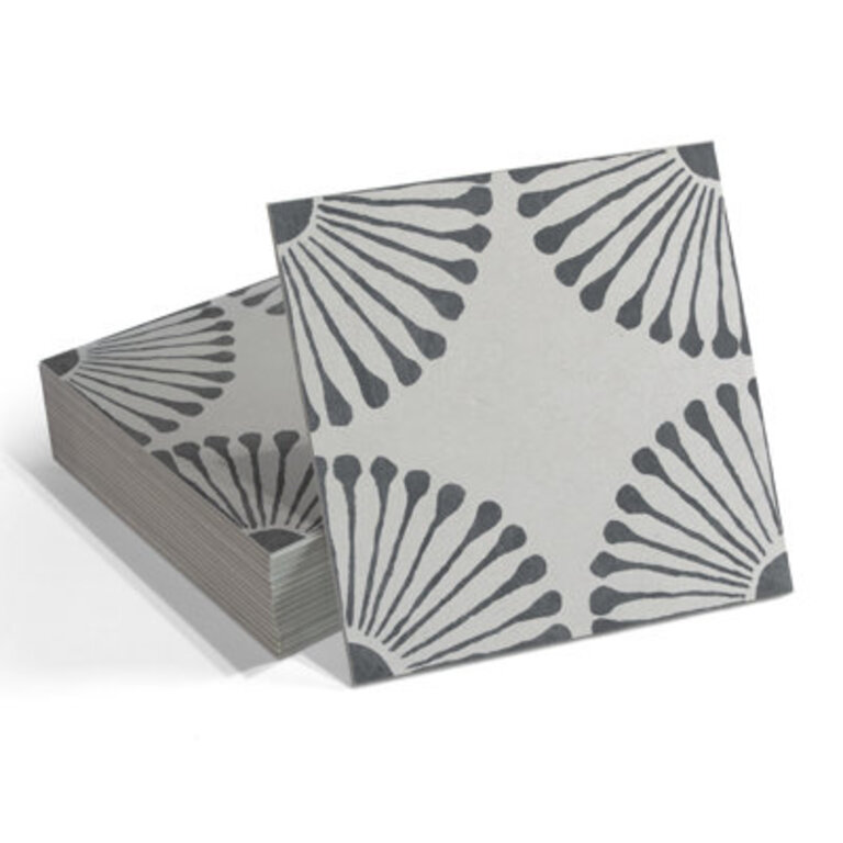 9" W X 9" L Peel & Stick Floor Tile Luxury Vinyl Flooring Color: Gray