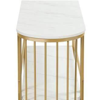 Tavion Partition Home Bar Storage Shelve with Raise Protect Pole & Hang Stemware Rack