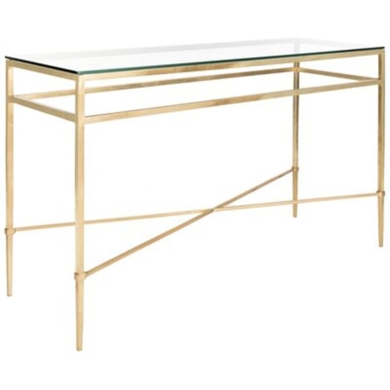 Sharna 52" Console Table Color: Antique Gold Gilt