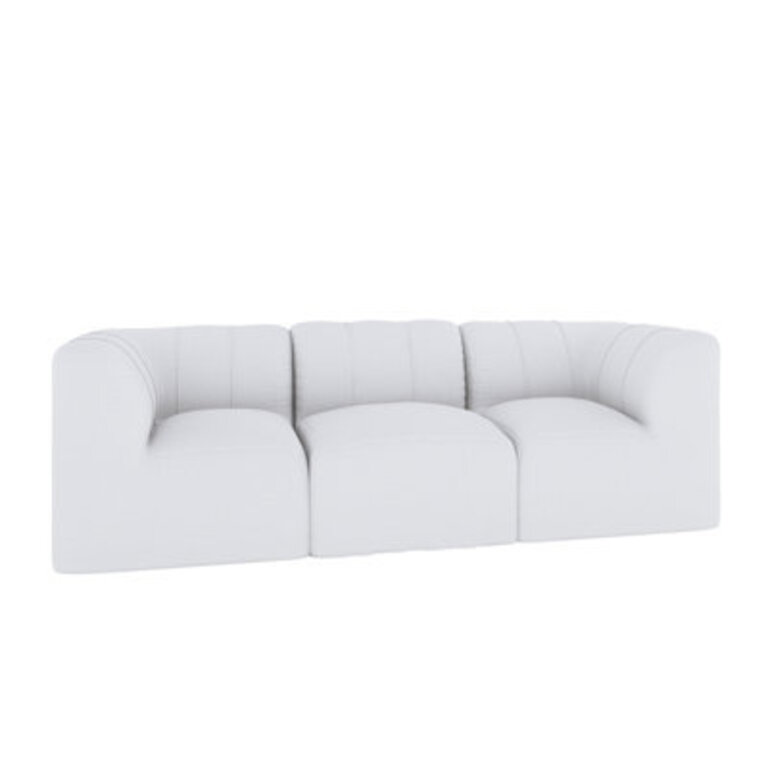 Praia 96" Sunbrella Outdoor Sofa Cushion Color: Canvas White Sunbrella® Canvas