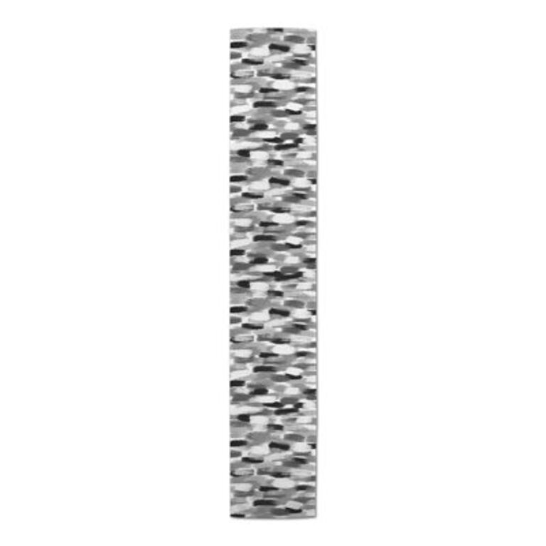 Colier Rectangle Polyester Table Runner Size: 90" x 16", Color: Black