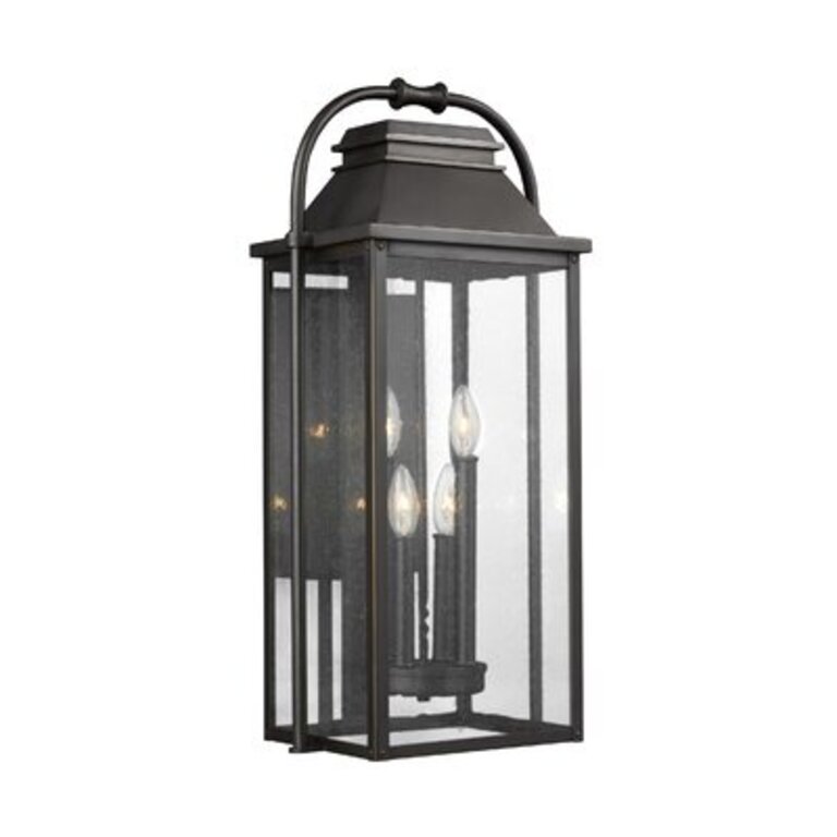 Newson 4 Light Outdoor Flush Mount Fixture Finish: Antique Bronze