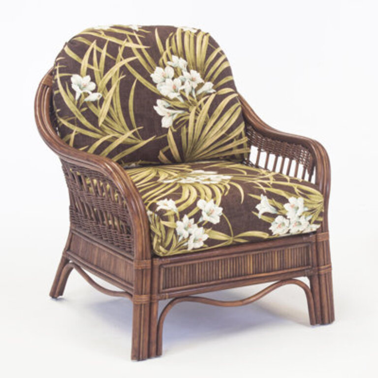 Wittig 30" Wide Cotton Armchair Leg Color: Pecan, Upholstery Color: Alero Ice