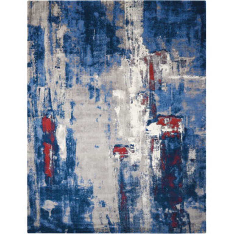 Anasia Gray/Black Area Rug Rug Size: Rectangle 5'6" x 8'