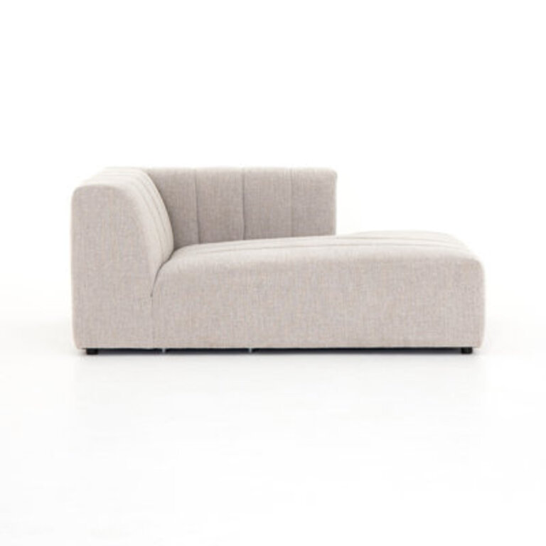 Bowry Channeled Raf Piece Fabric: Light Gray Napa Sandstone, Orientation: Left Hand Facing