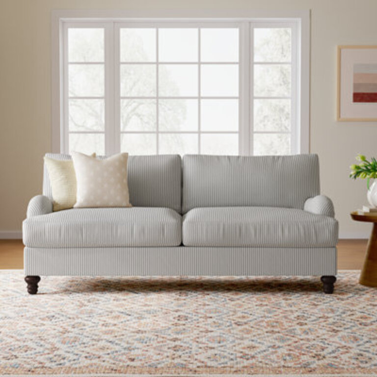 Walters 82'' Upholstered Sofa Fabric: Cruise Adrift Woven Stripe