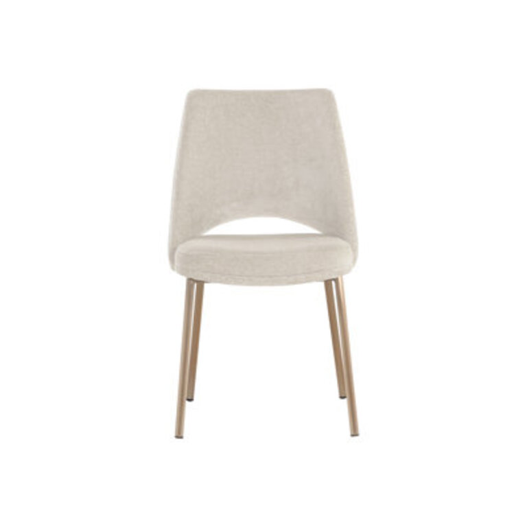 Aegean Fabric Upholstered Back Parsons Chair Upholstery Color: Beige