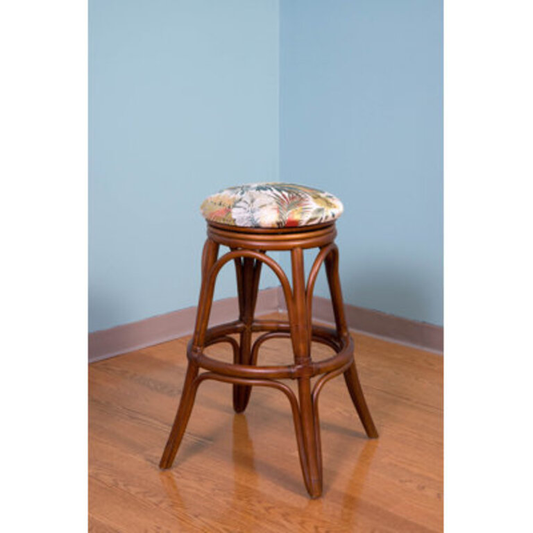Wixom 30" Swivel Bar Stool Finish: Sienna, Seat Color: Dum Dum Spa