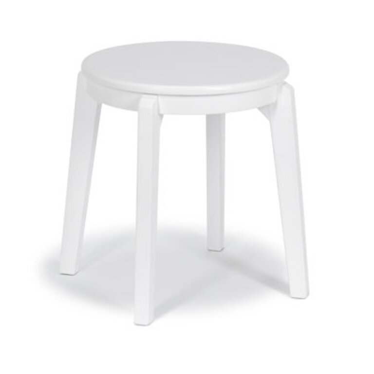 Amarianna Solid Wood Utility Stool Color: White