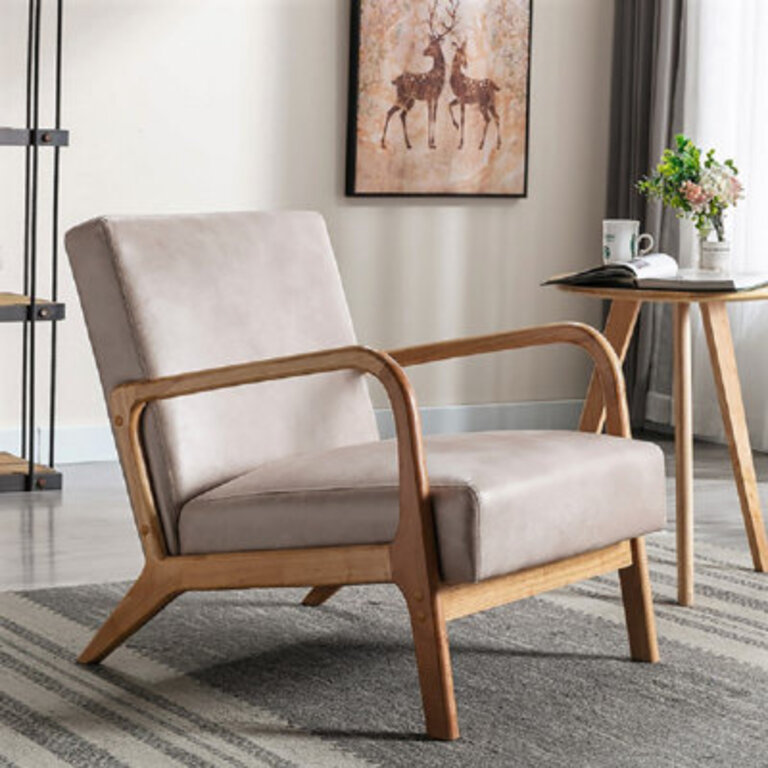 Dearon Accent Arm Chair Body Fabric: Light Camel