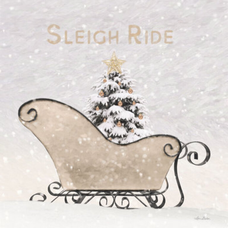 Jakaylah Sleigh Ride II by Lori Deiter Size: 12" H x 12" W x 1.25" D
