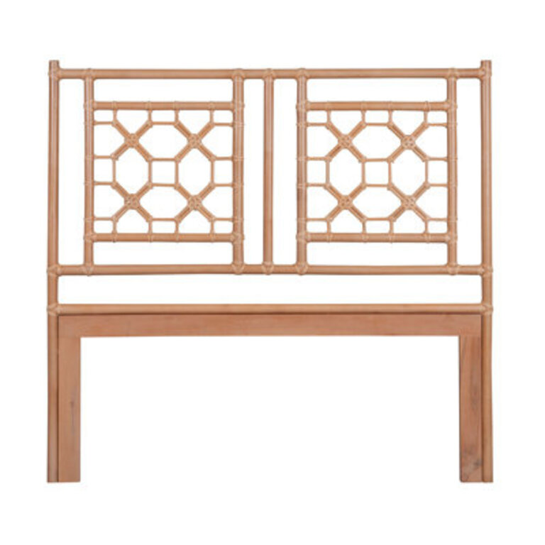 Arche Wicker/Rattan Open-Frame Headboard Size: Queen, Color: Natural