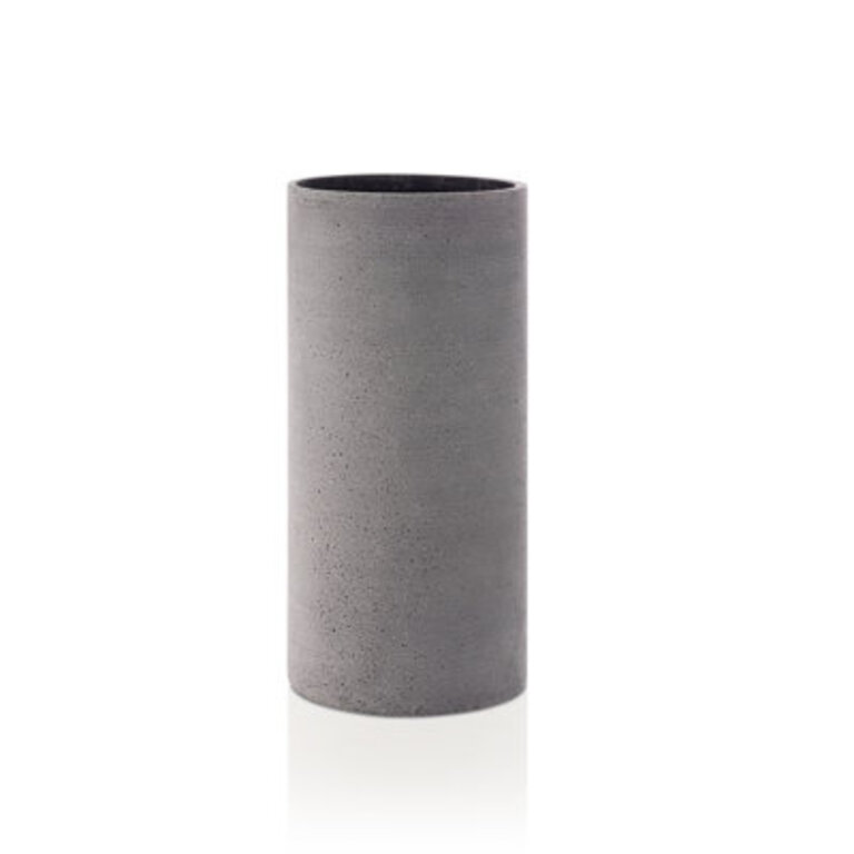 Indoor / Outdoor Stoneware Table Vase Color: Dark Gray, Size: Large