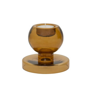 Geri 3.93" Glass Tabletop Tealight Holder Color: Copper