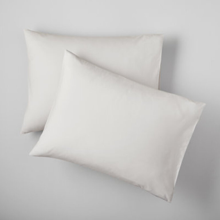 Coyer 100% Cotton Percale Duvet Cover Set Size: King Duvet Cover + 2 Pillow Shams, Color: Soft Gray