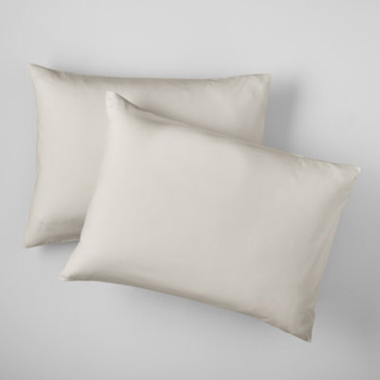Coyer 100% Cotton Percale Duvet Cover Set Size: Queen Duvet Cover + 2 Pillow Shams, Color: Ivory