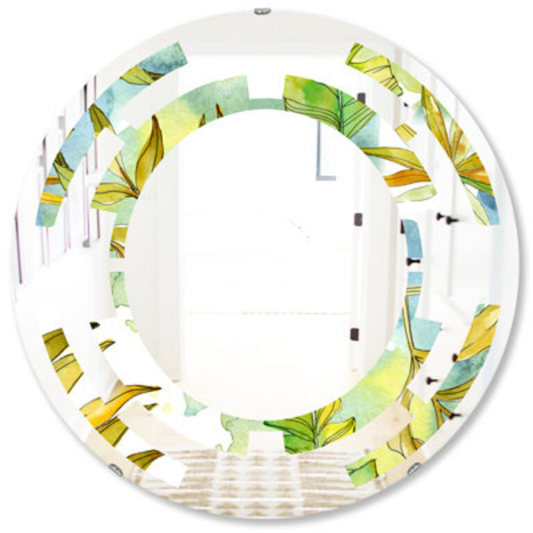 Space Foliage Cottage Americana Wall Mirror Size: 23.6" H x 23.6" W