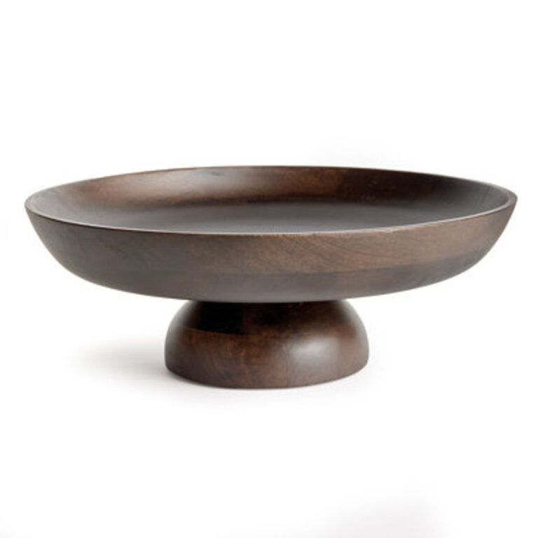 Asner Wood Serving Bowl Color: Brown