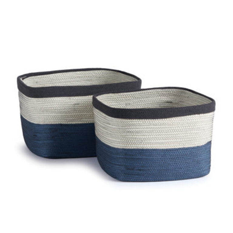 2 Piece Fabric Basket Set