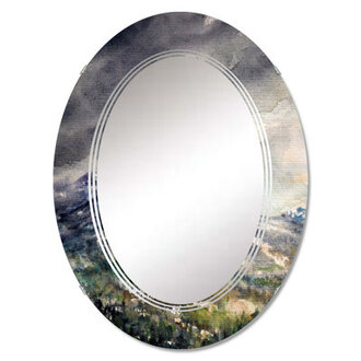 Rimes Oval Wall Mounted Bathroom / Vanity Mirror Size: 30" x 20"