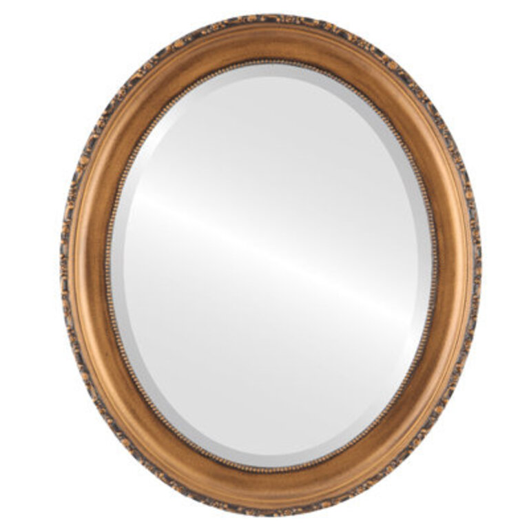 Reposa Beveled Accent Mirror Size: 19" H x 15" W, Finish: Sunset Gold