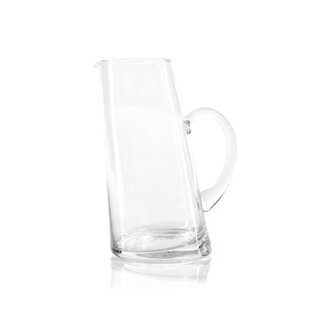 Shiva Leaning Glass Pitcher Size: 9.75" H x 7" W x 5" D