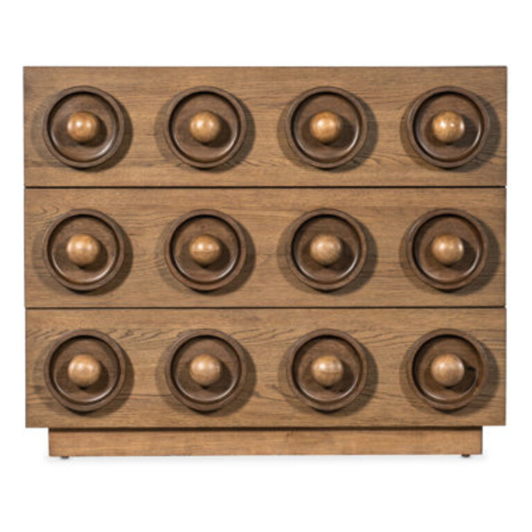 Commerce and Market Knobby 3-Drawer Accent Chest