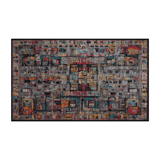 Machine Washable Brown Area Rug Rug Size: Rectangle 8' x 12'