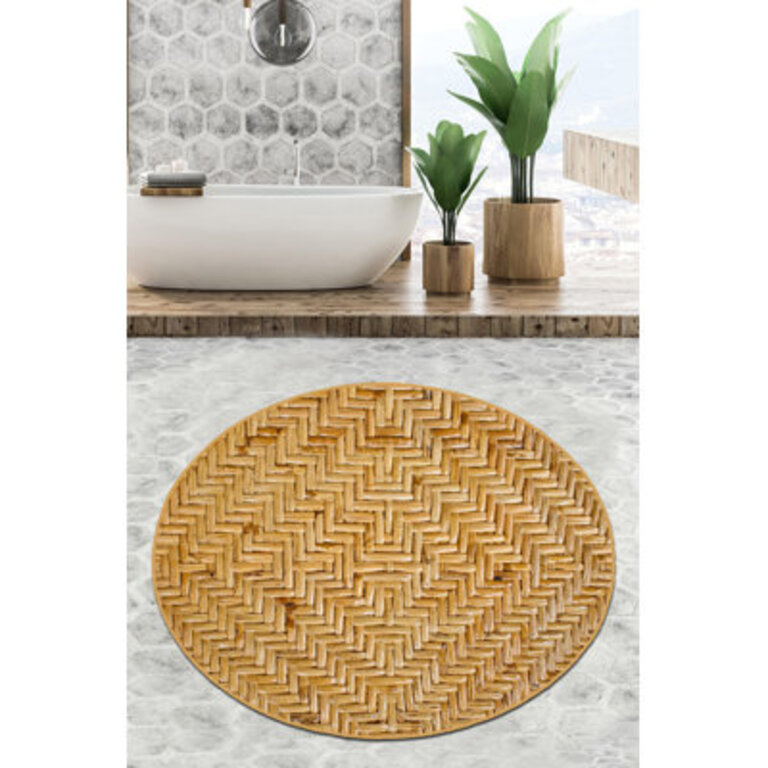 Mese Solid Color Bath Rug Size: 47" W x 47" L