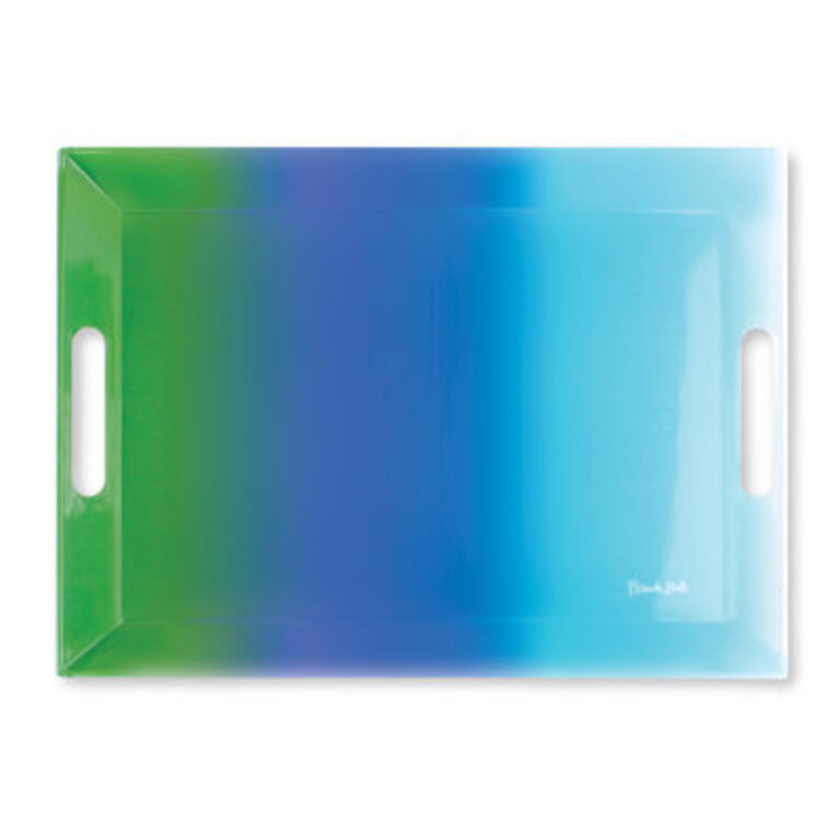 Rectangular Melamine Platter Color: Blue