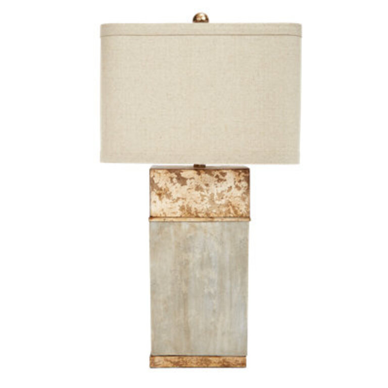 Alan 31" Cement Gray/Gold Table Lamp