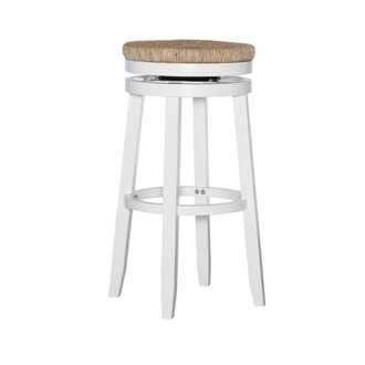 Avitable Swivel Counter & Bar Stool Seat Height: Bar Stool (31.6” Seat Height), Color: White