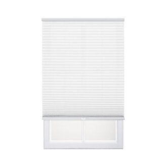 Semi-Sheer Cellular Shade Blind Size: 38.5"W x 64"L, Finish: White