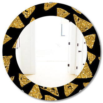 Obsidian Impressions 11 Wall Mirror Size: 23.6" H x 23.6" W
