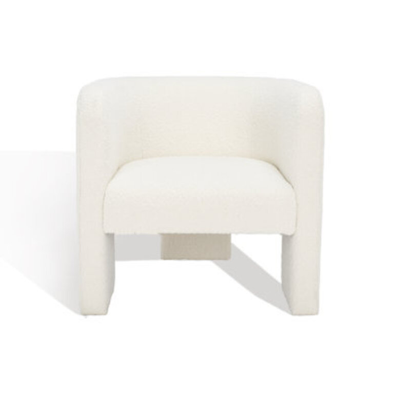 Sammie 3 Leg Boucle Accent Chair Body Fabric: White Boucle