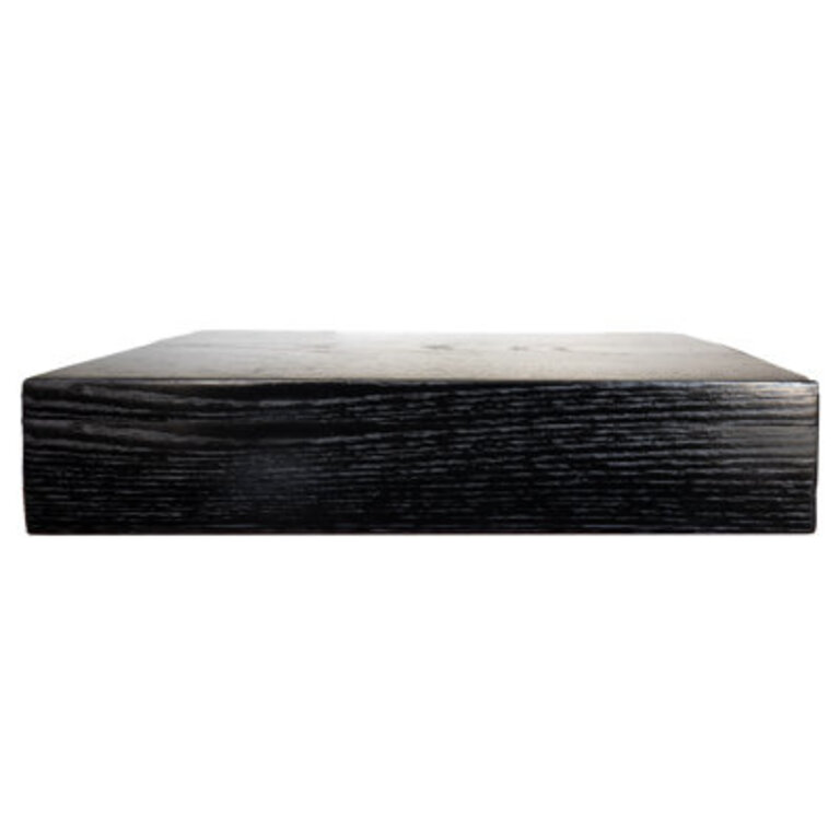 Rayne Floating Shelves Size: 5" H x 34" W x 7" D, Finish: Black