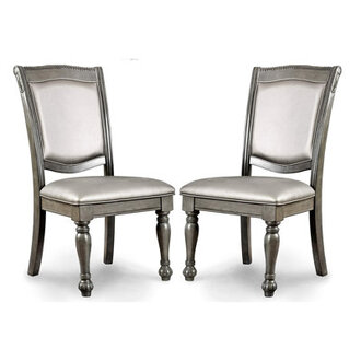 Westover Upholstered Side Chair in Gray (Single Chair)