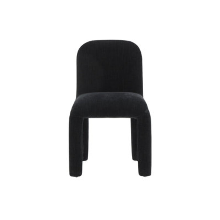 Georgia Performance Chenille Dining Chair Upholstery Color: Black