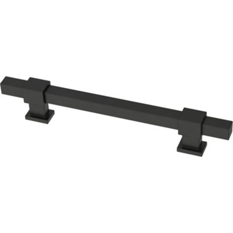 Square Bar Adjusta-Pull Adjustable 1-3/8 to 5-6/15 in. (35-160 mm) Cabinet Drawer Pull Finish: Matte Black, Center to Center: 6.31"