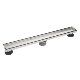 36-In Linear Shower Drain With Tile-In Grate Finish: Brushed Nickel